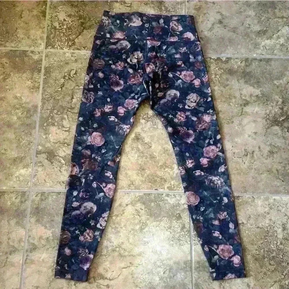 Lululemon Speed Up Tight in Rose Multi Color Activewear Leggings Sz 8 Athleisure - Picture 7 of 9